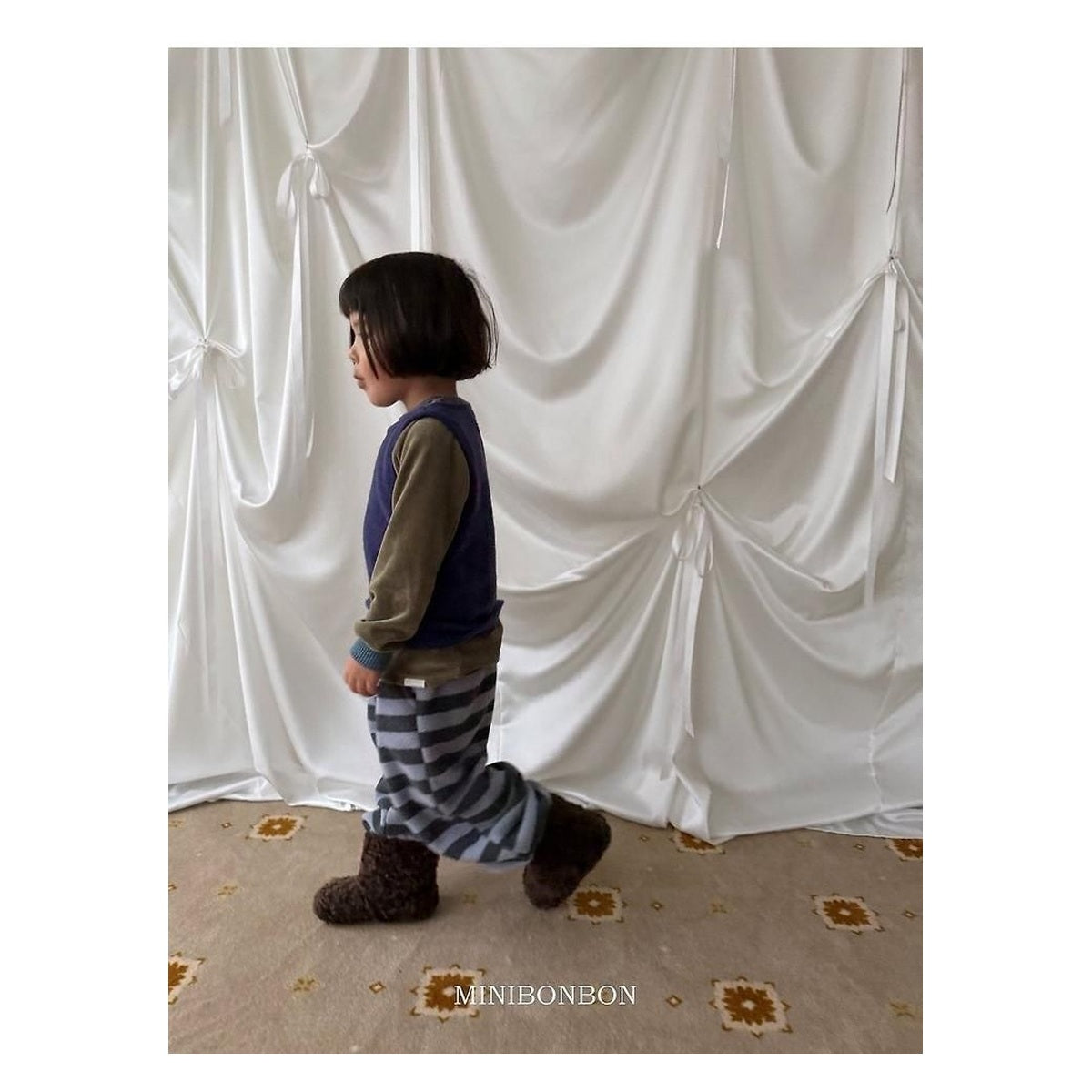 mini bonbon メランダンガラジョガーパンツ