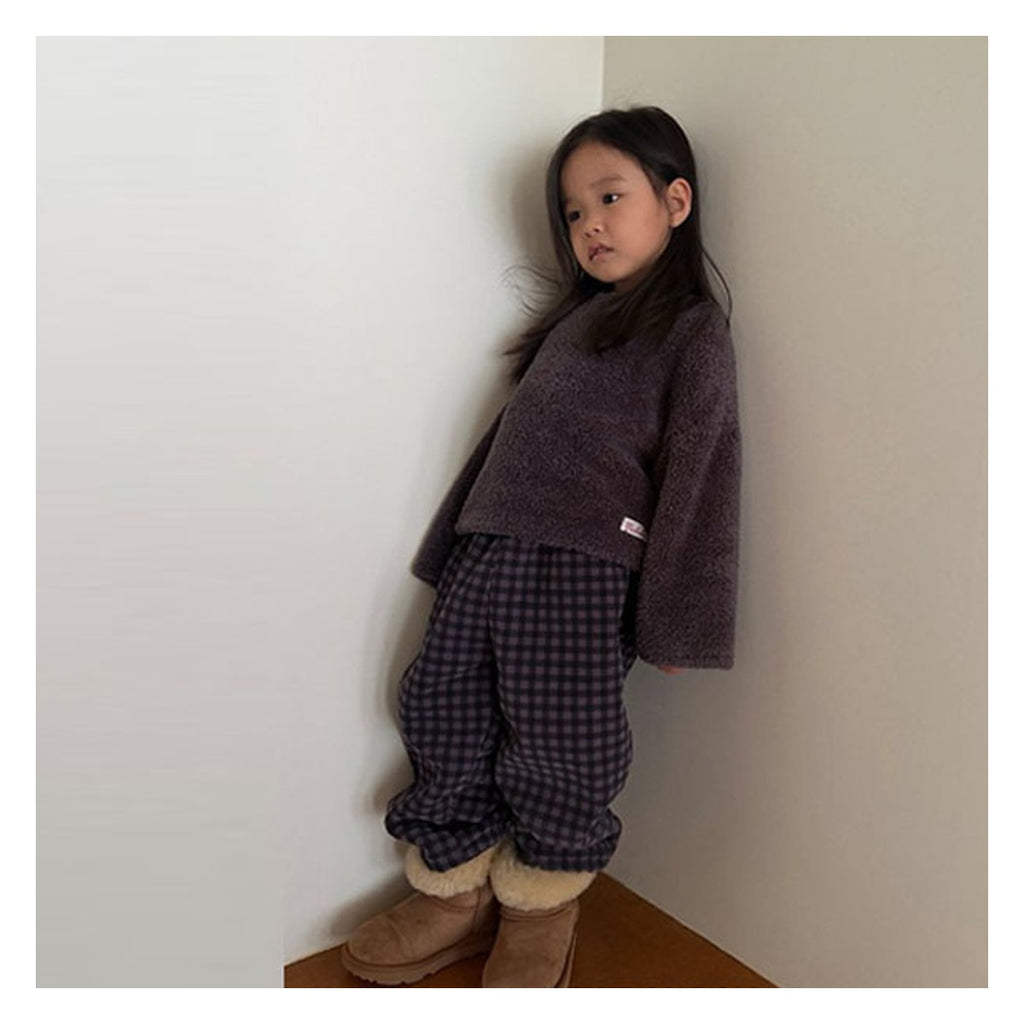 mini bonbon チェック柄ダンブルパンツ