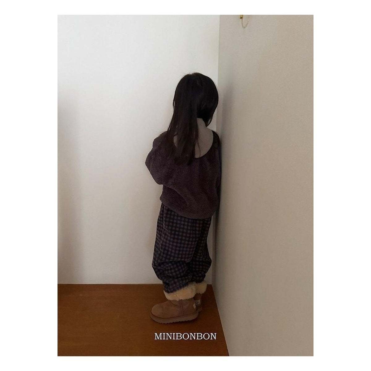mini bonbon チェック柄ダンブルパンツ