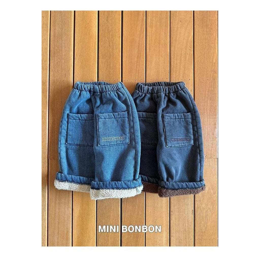 mini bonbon 冬用デニムパンツ