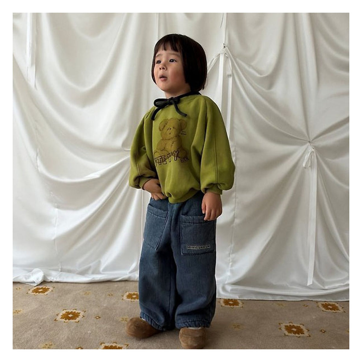 mini bonbon 冬用デニムパンツ