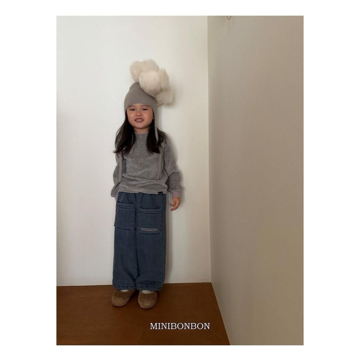 mini bonbon 冬用デニムパンツ