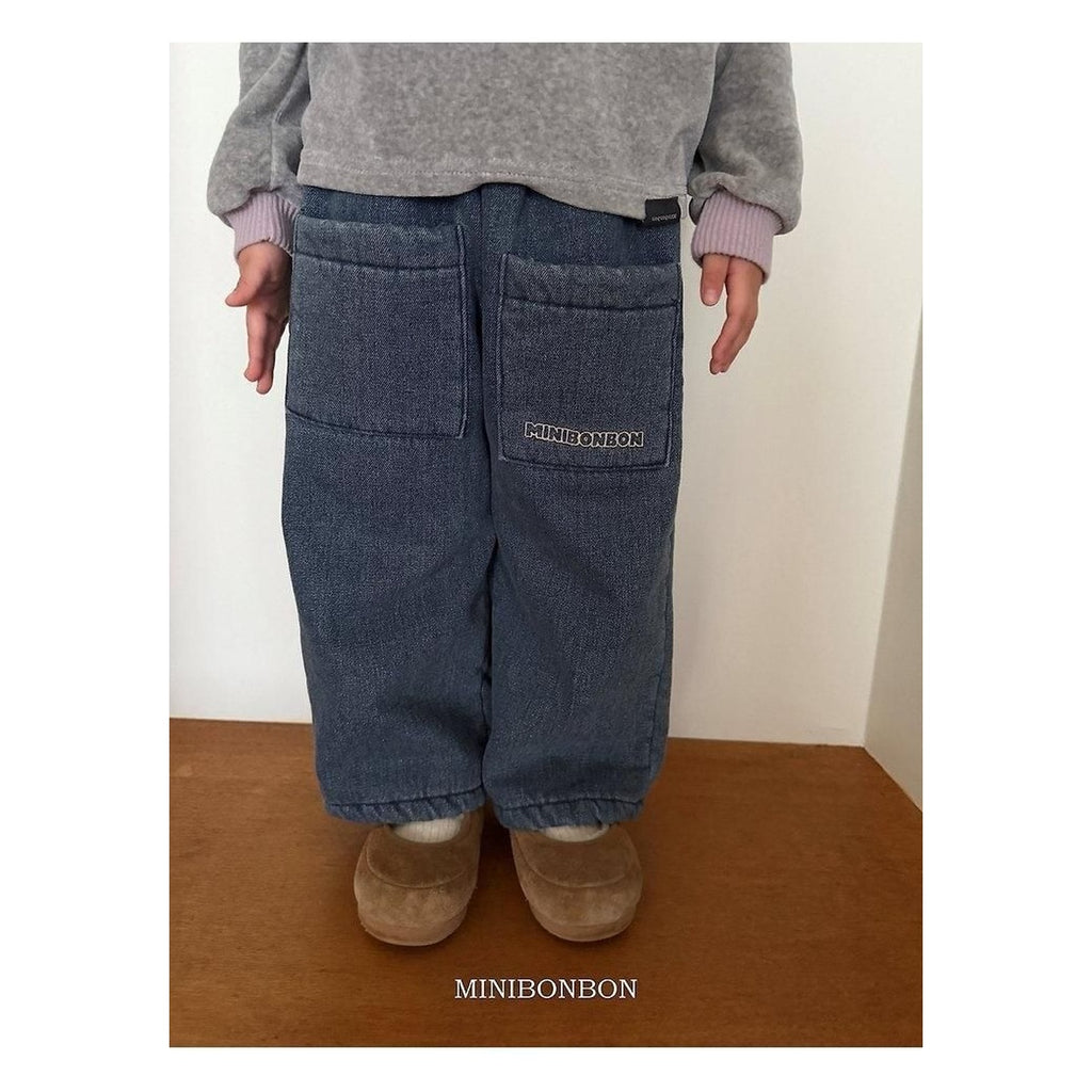 mini bonbon 冬用デニムパンツ