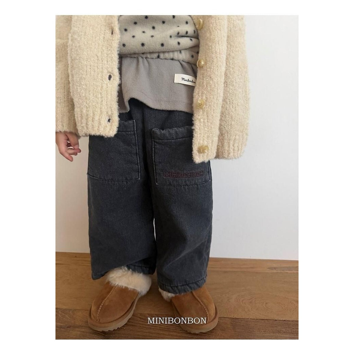 mini bonbon 冬用デニムパンツ