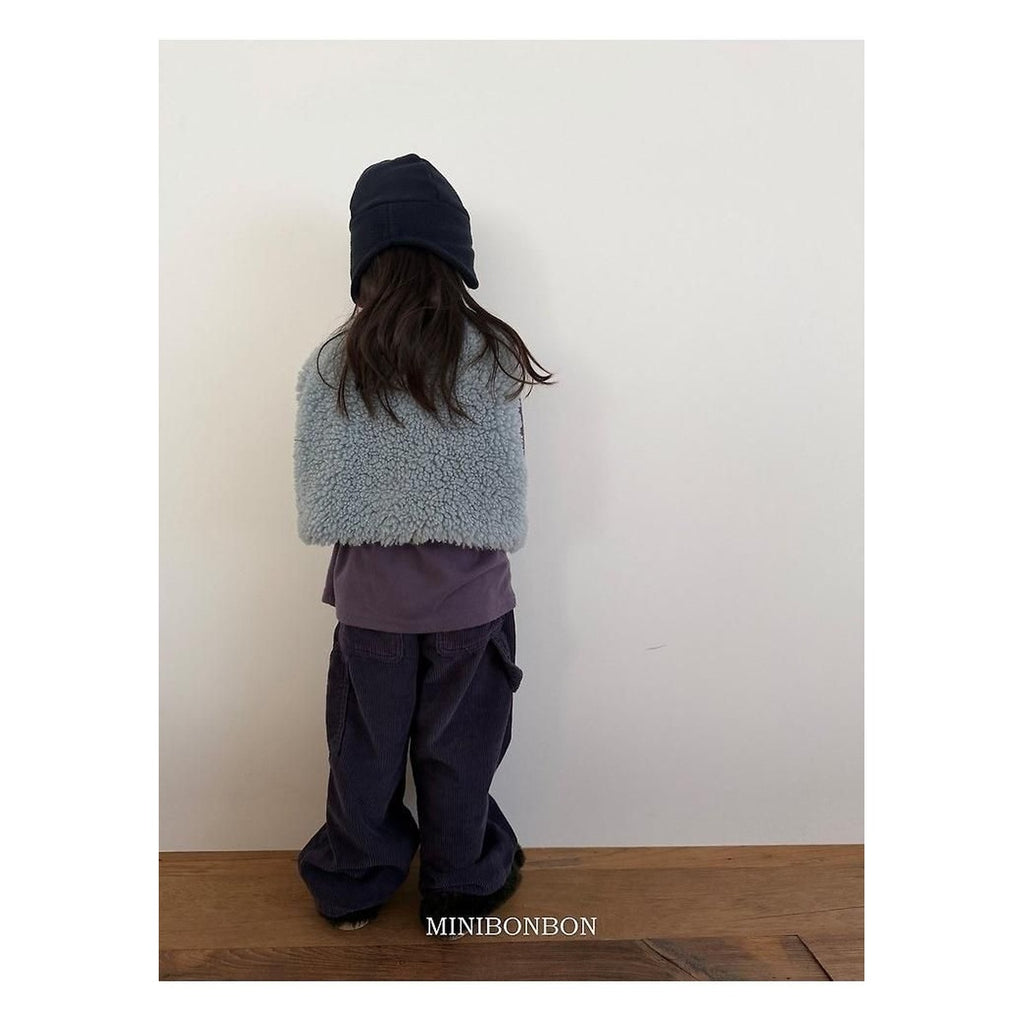 mini bonbon コーデュロイ風カーペンターパンツ