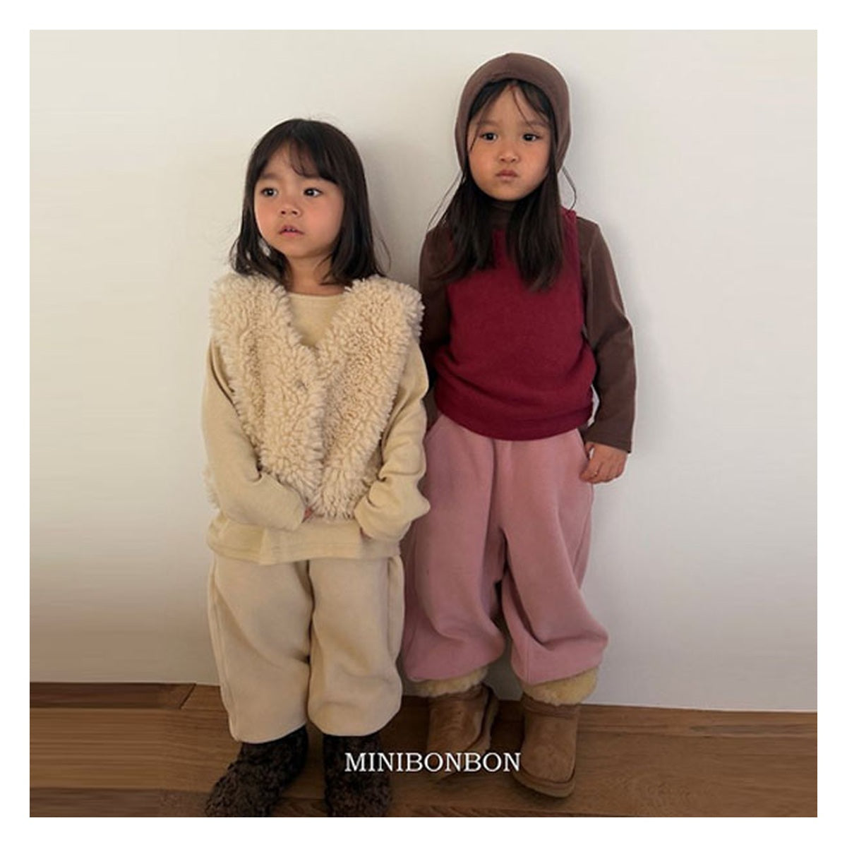 mini bonbon 雪だるまジョガーパンツ