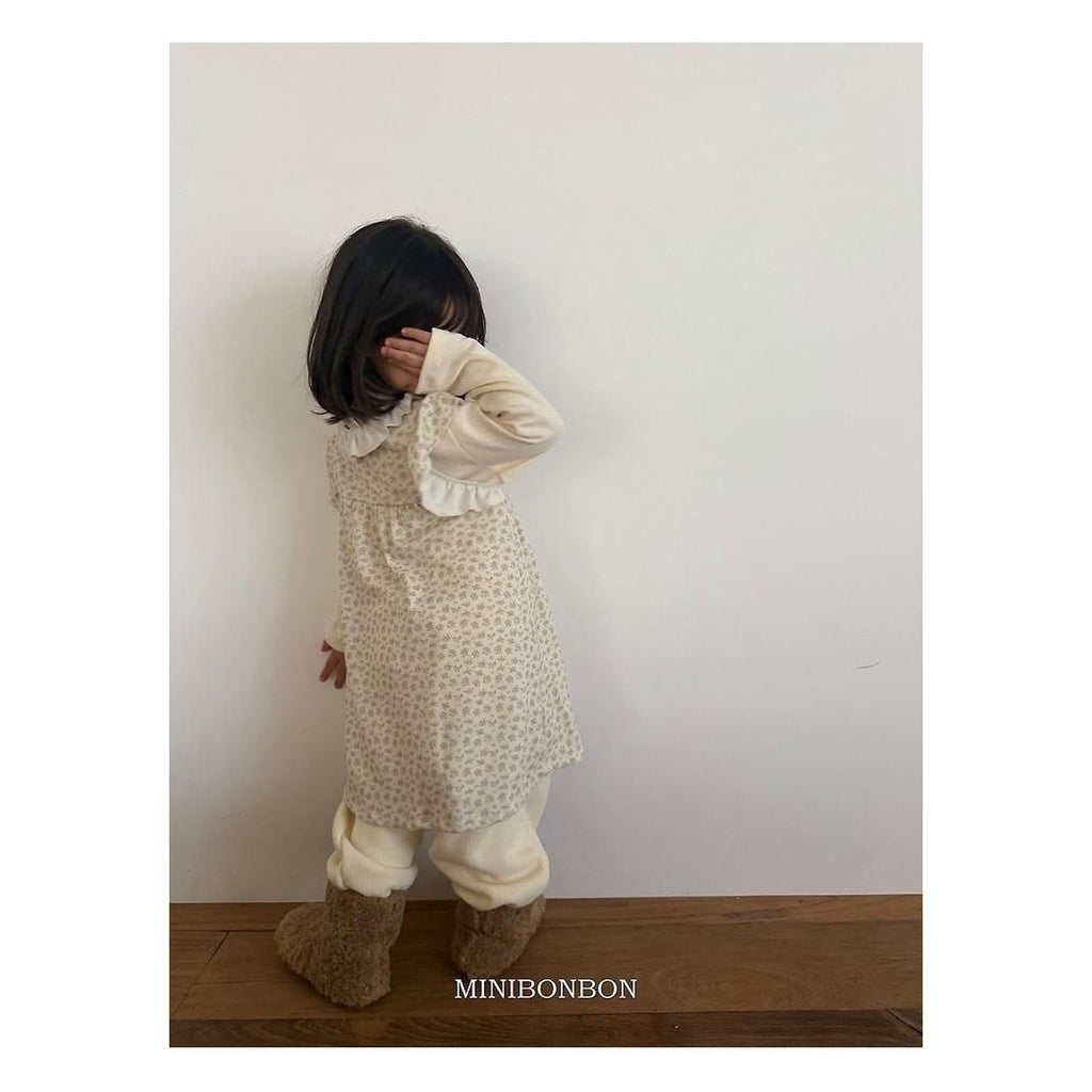 mini bonbon リブハーフタートルネックニット