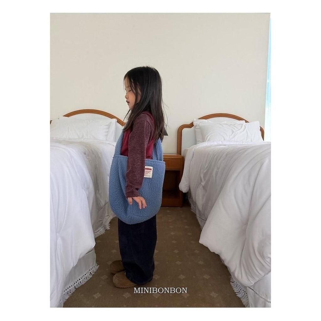 mini bonbon リブハーフタートルネックニット
