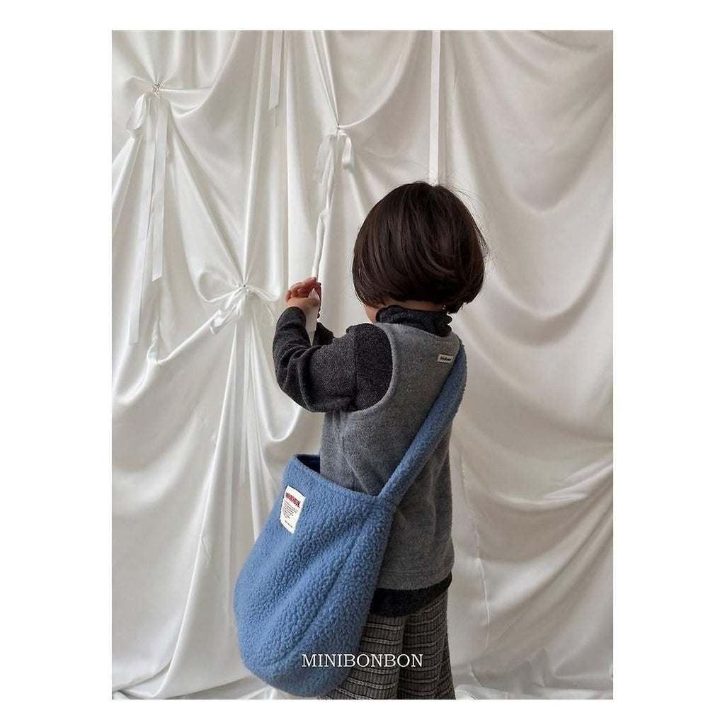 mini bonbon リブハーフタートルネックニット