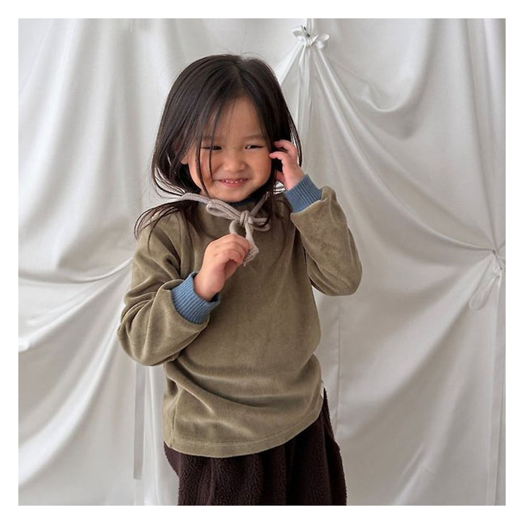 mini bonbon バイカラーストレッチTシャツ