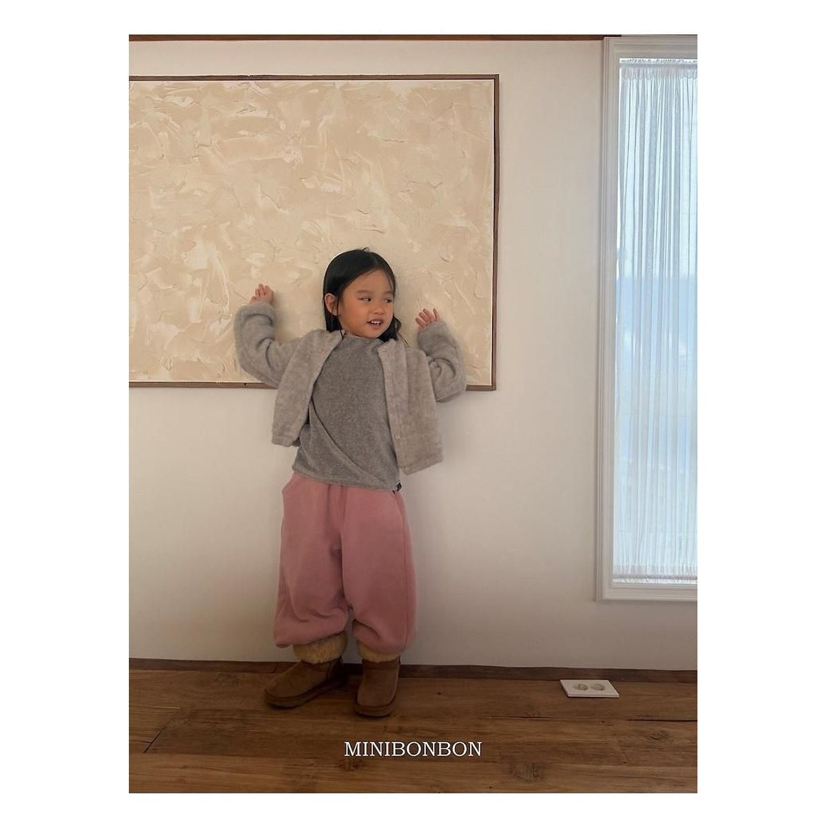 mini bonbon バイカラーストレッチTシャツ