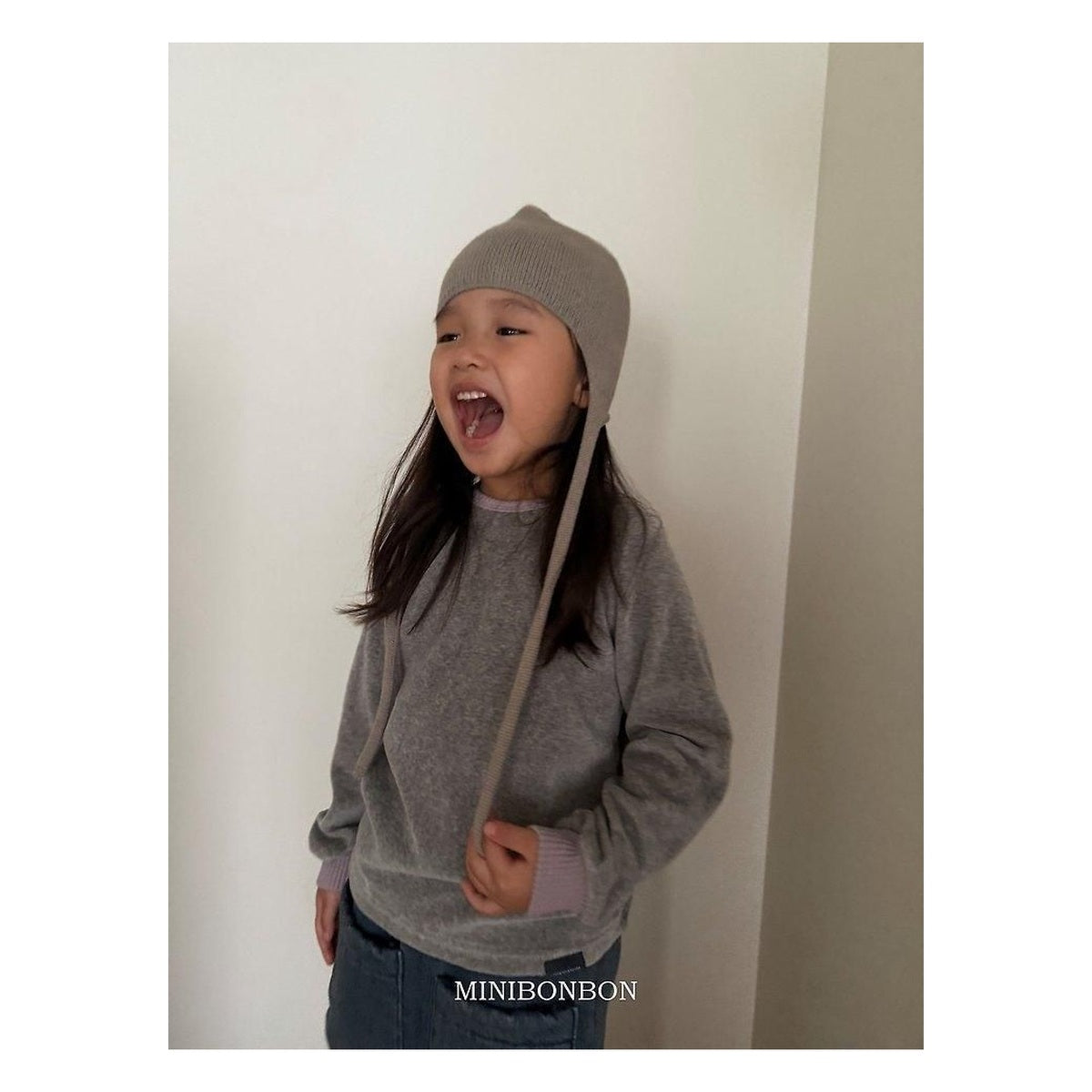 mini bonbon バイカラーストレッチTシャツ