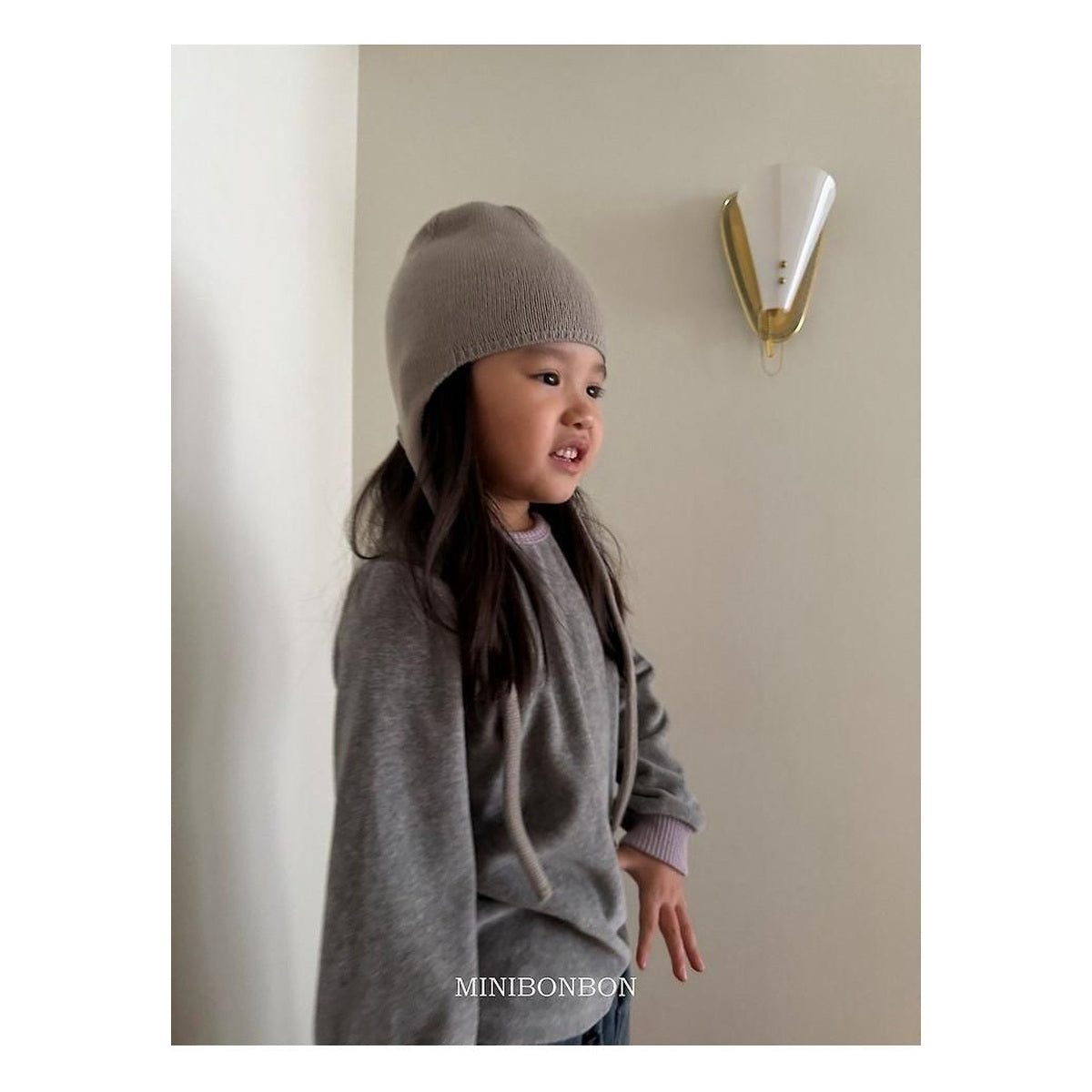 mini bonbon バイカラーストレッチTシャツ