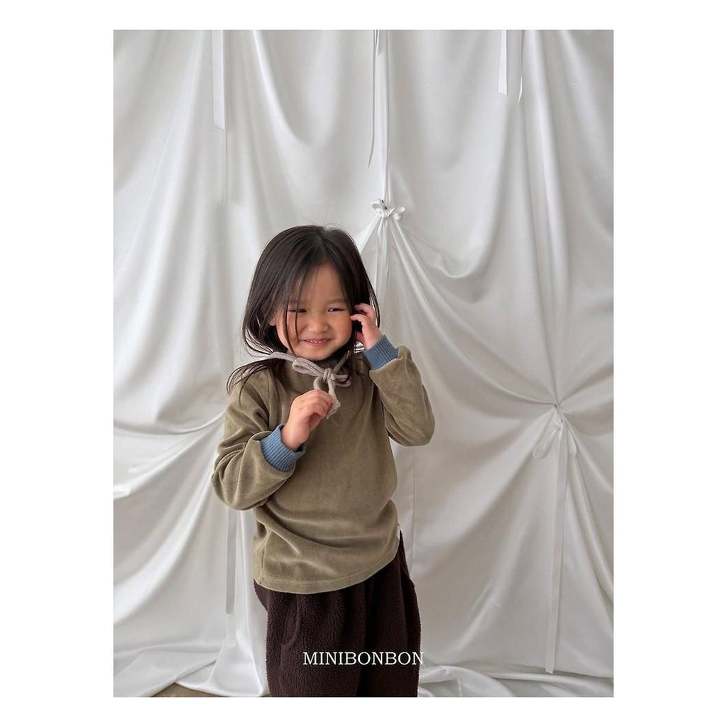 mini bonbon バイカラーストレッチTシャツ