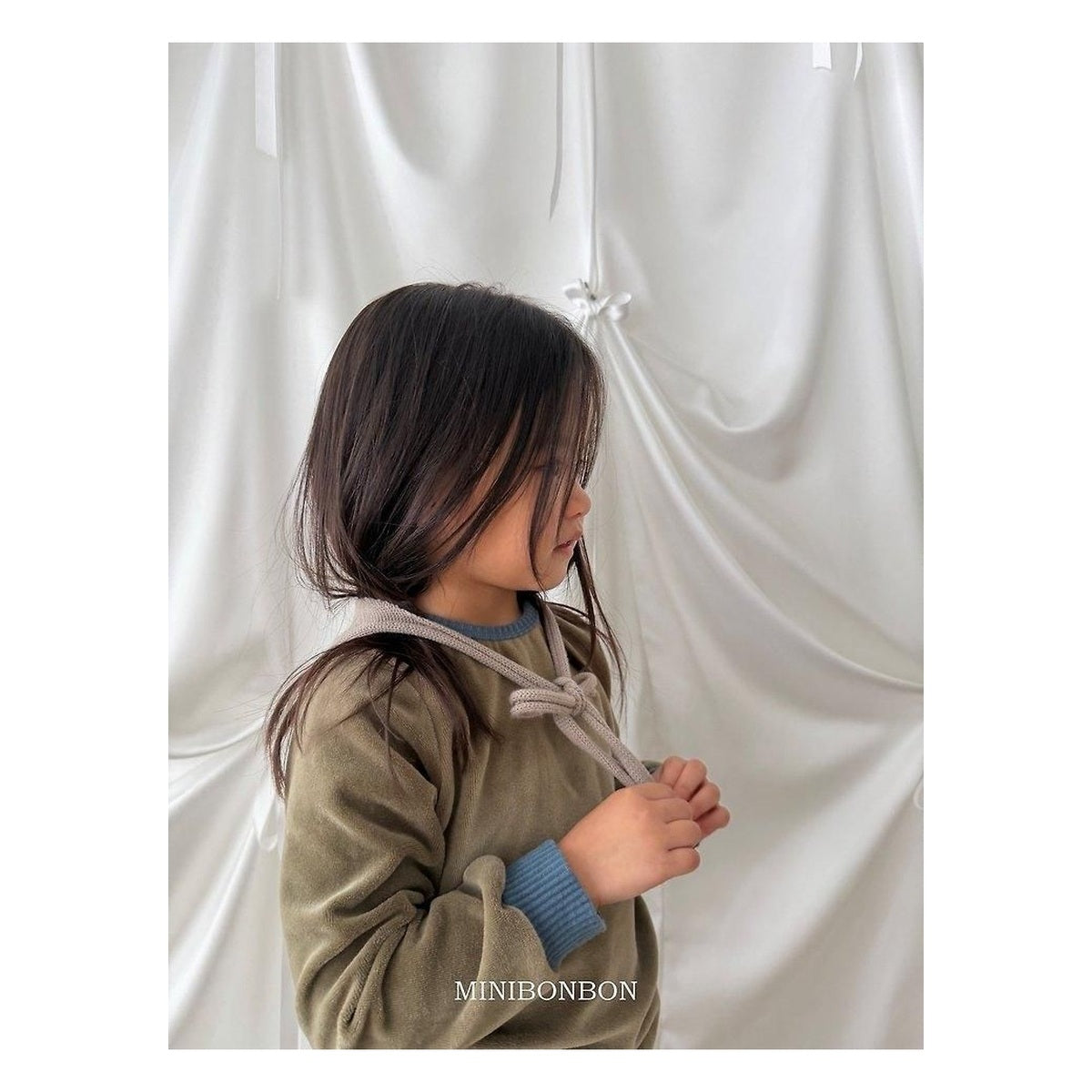 mini bonbon バイカラーストレッチTシャツ