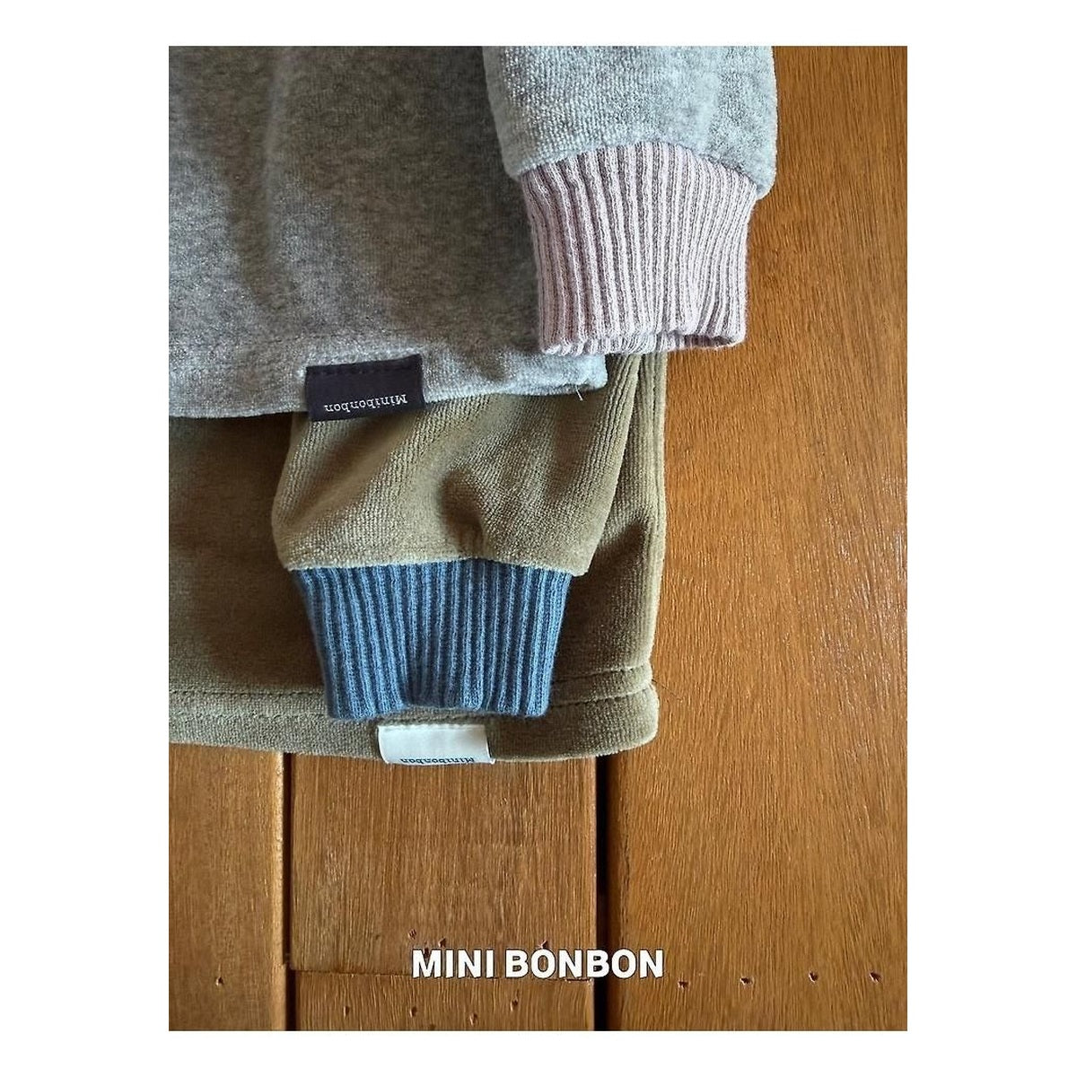 mini bonbon バイカラーストレッチTシャツ