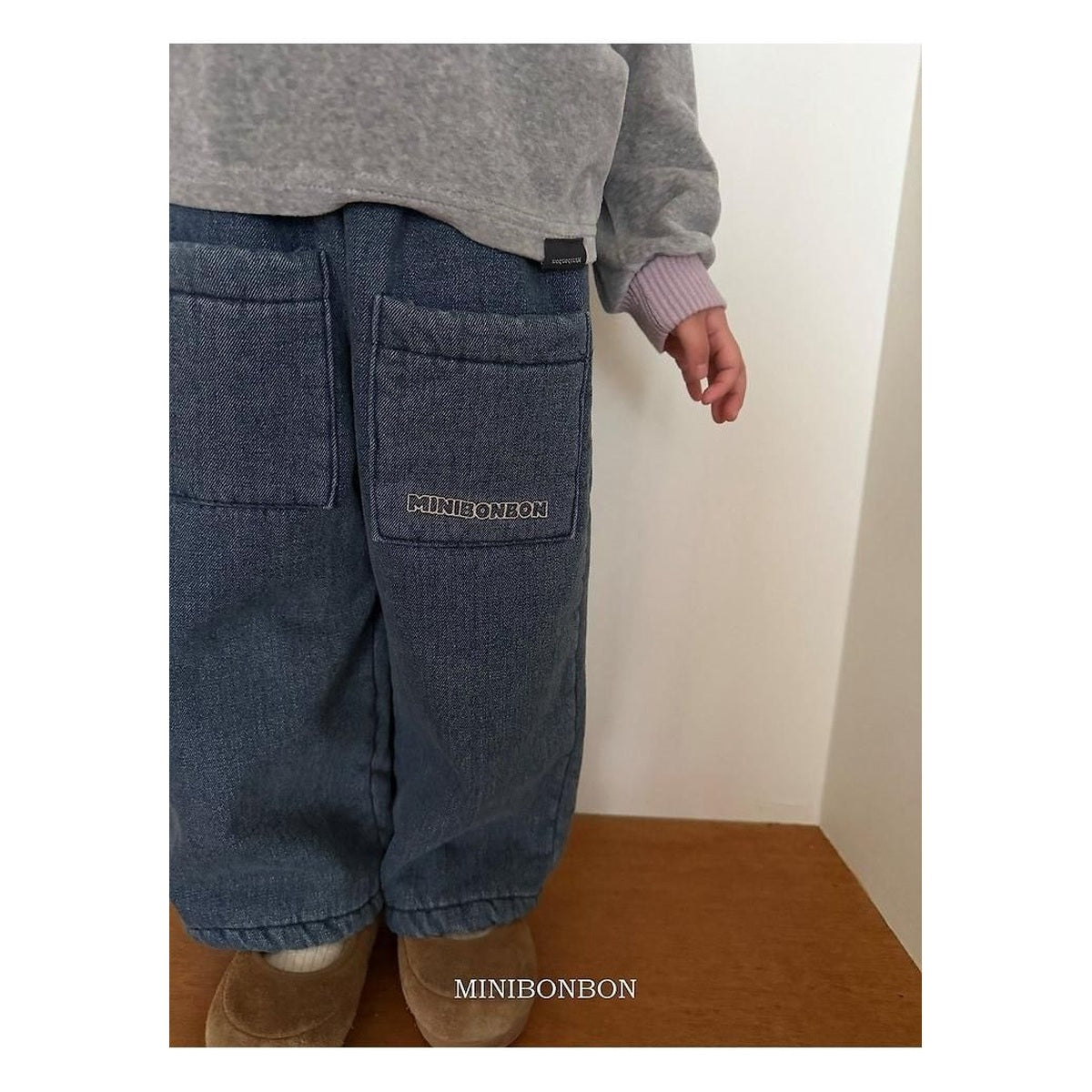 mini bonbon バイカラーストレッチTシャツ