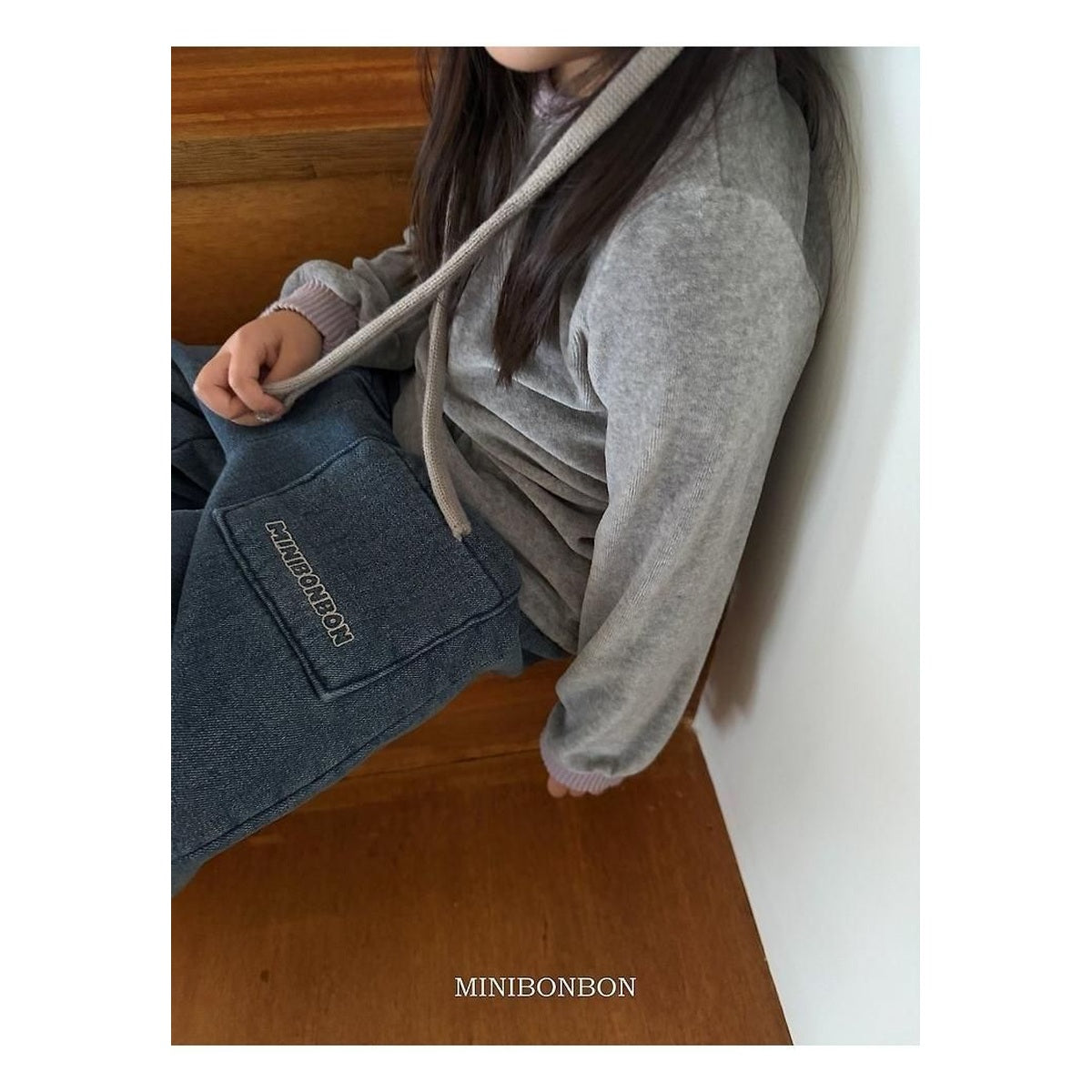 mini bonbon バイカラーストレッチTシャツ