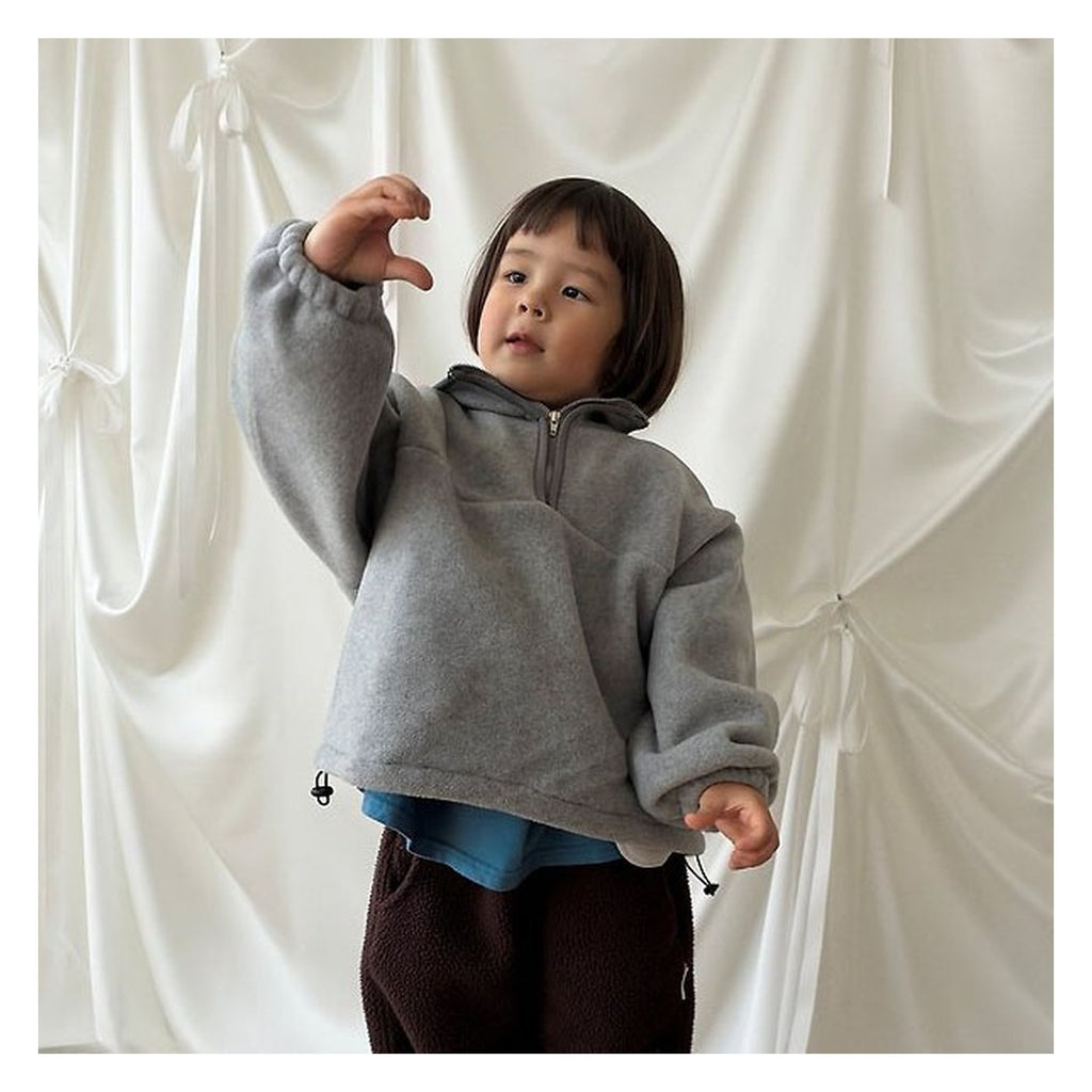 mini bonbon ハーフアンドジップアップ・ニット