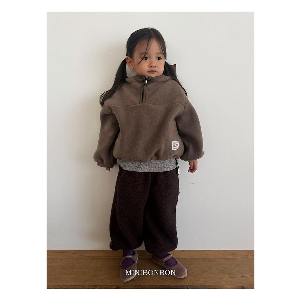 mini bonbon ハーフアンドジップアップ・ニット