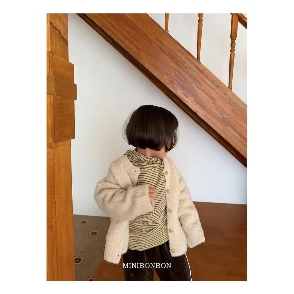 mini bonbon エッグカーディガン