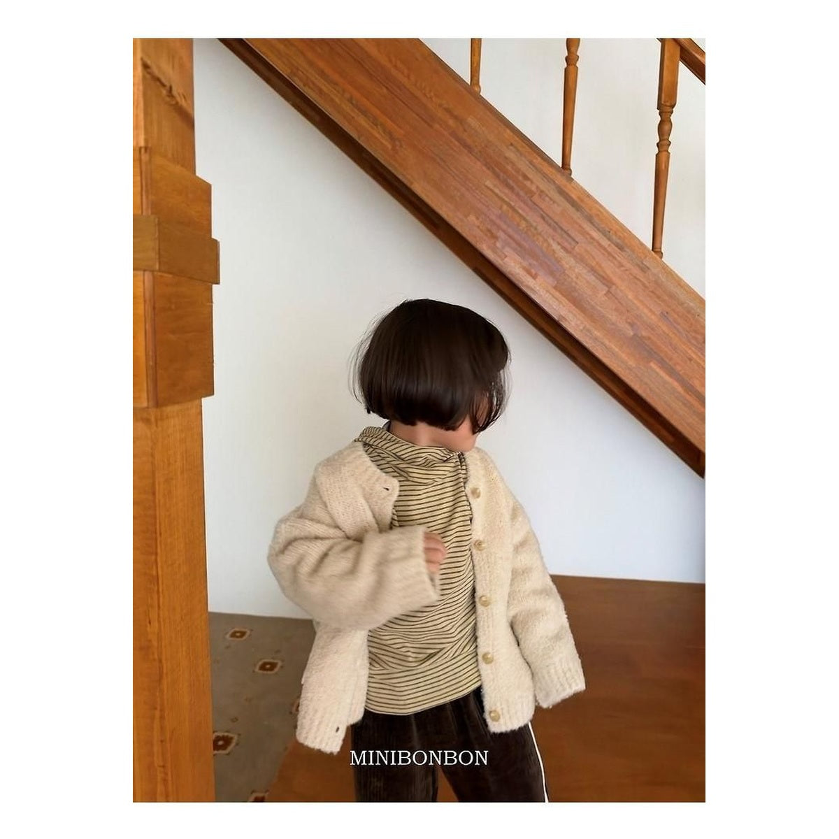 mini bonbon エッグカーディガン