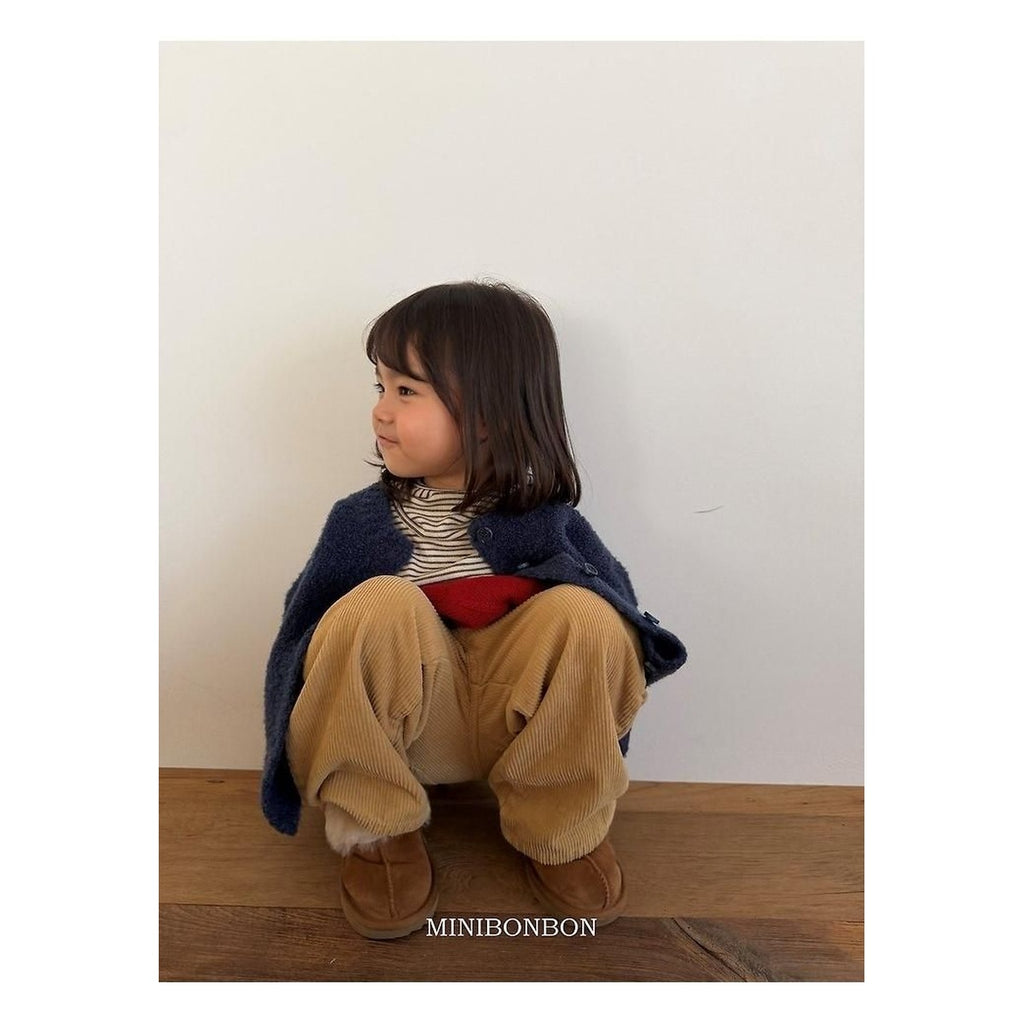mini bonbon エッグカーディガン