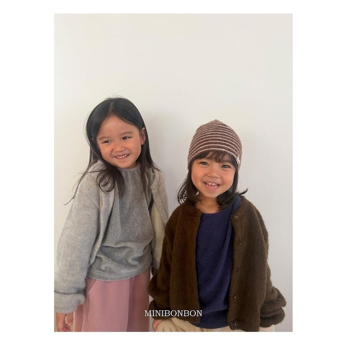 mini bonbon ニットカーディガン