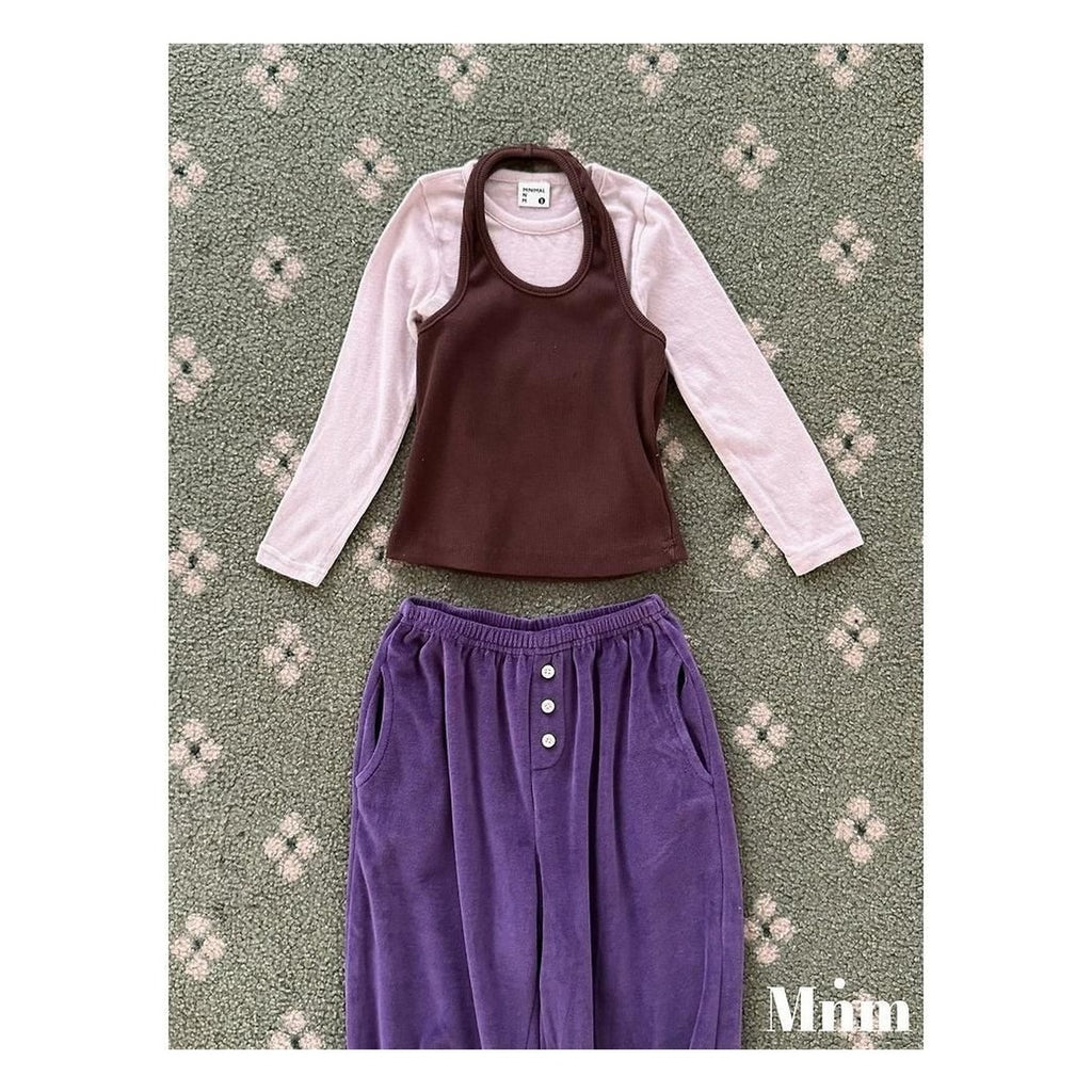 minimal ソフトベーシックTシャツ