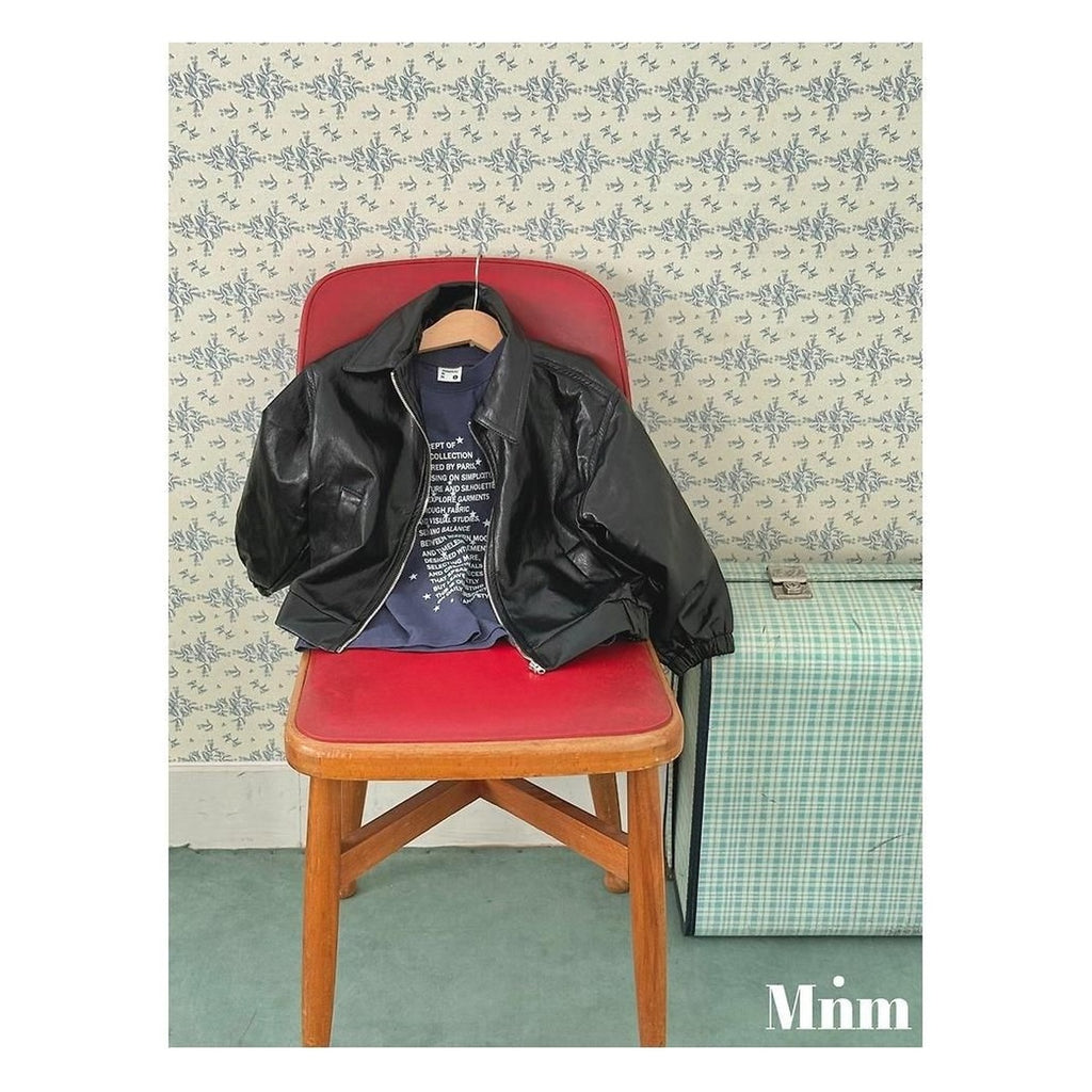 minimal ソフトレザージャンパー