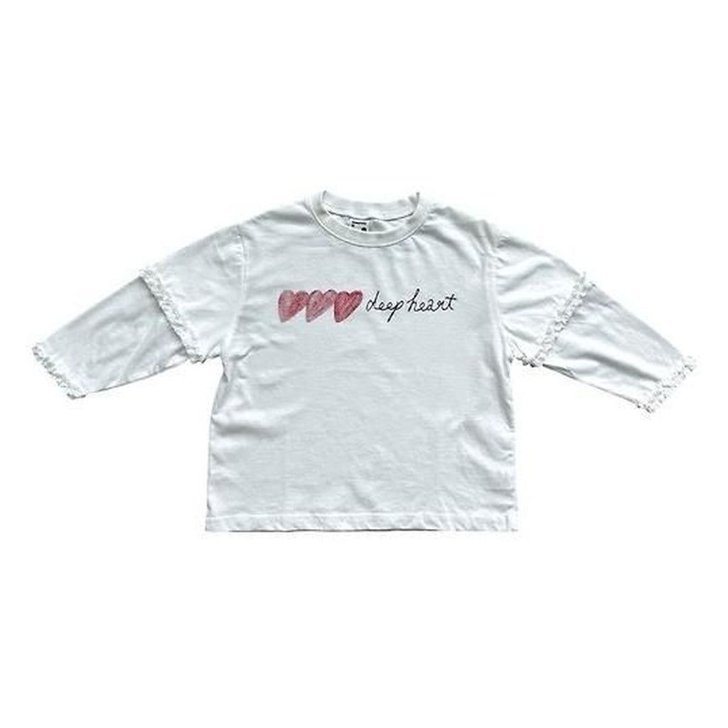minimal ディープハートレースTシャツ