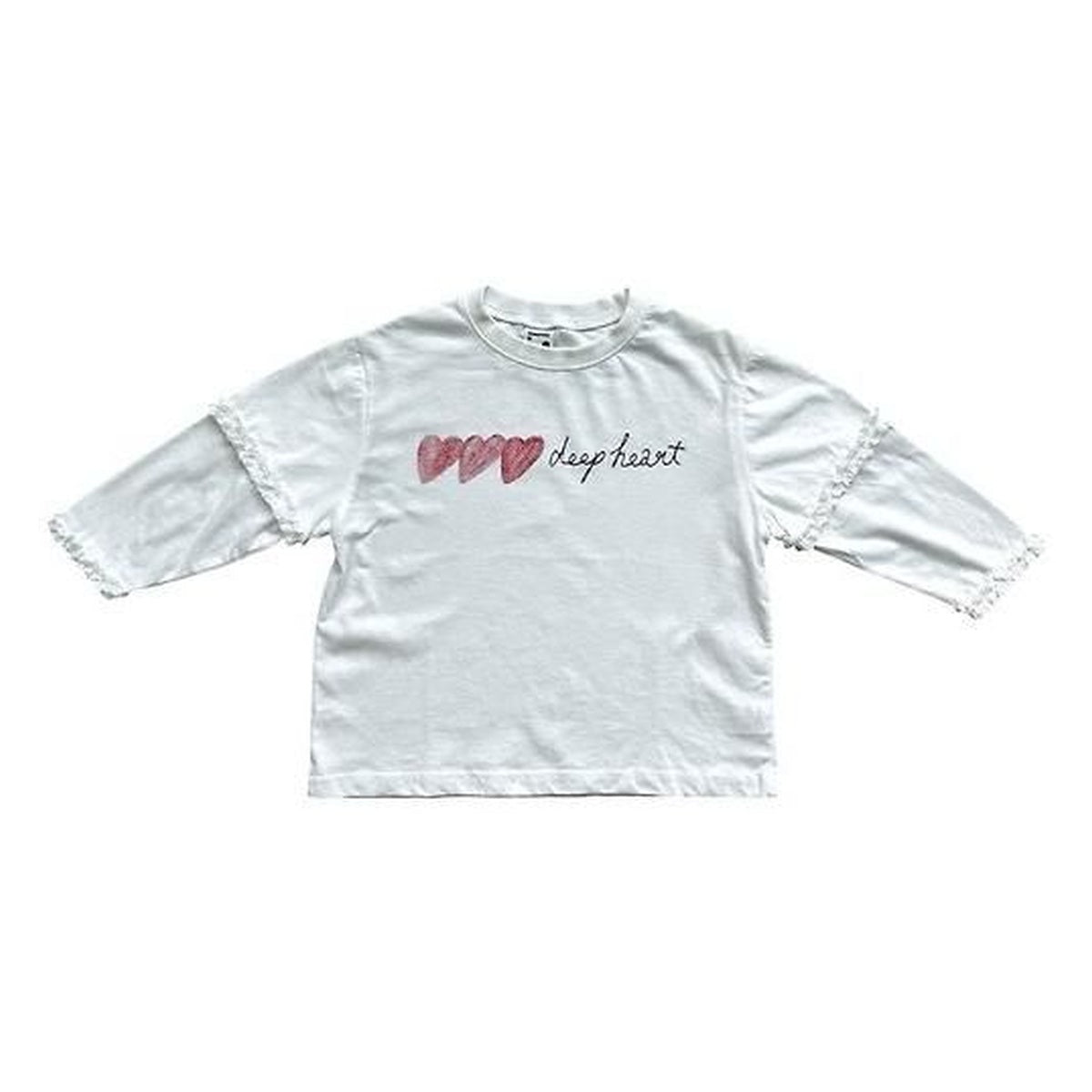 minimal ディープハートレースTシャツ