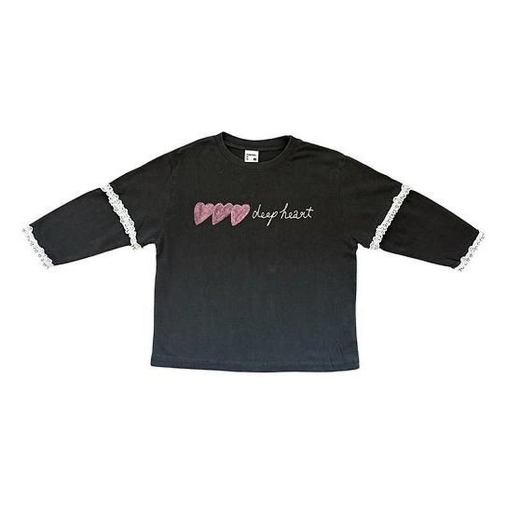 minimal ディープハートレースTシャツ