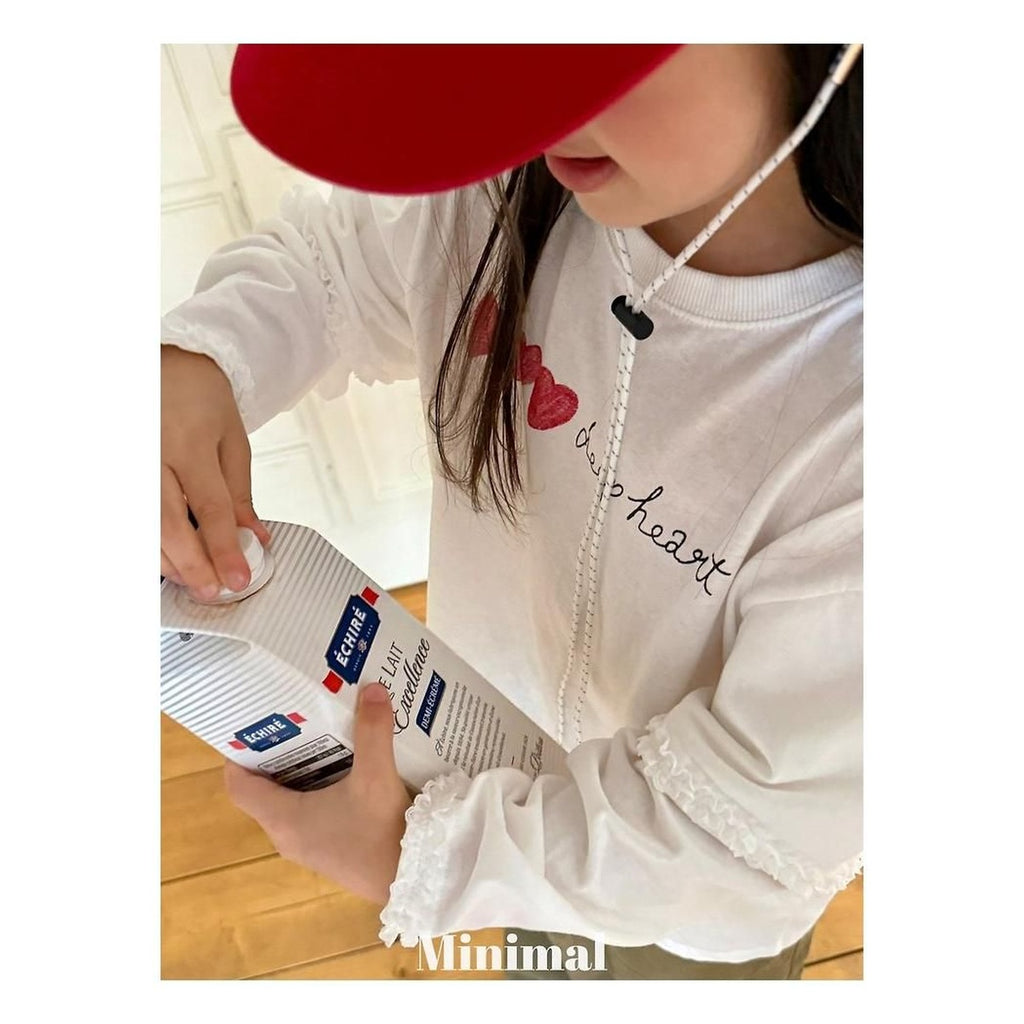minimal ディープハートレースTシャツ