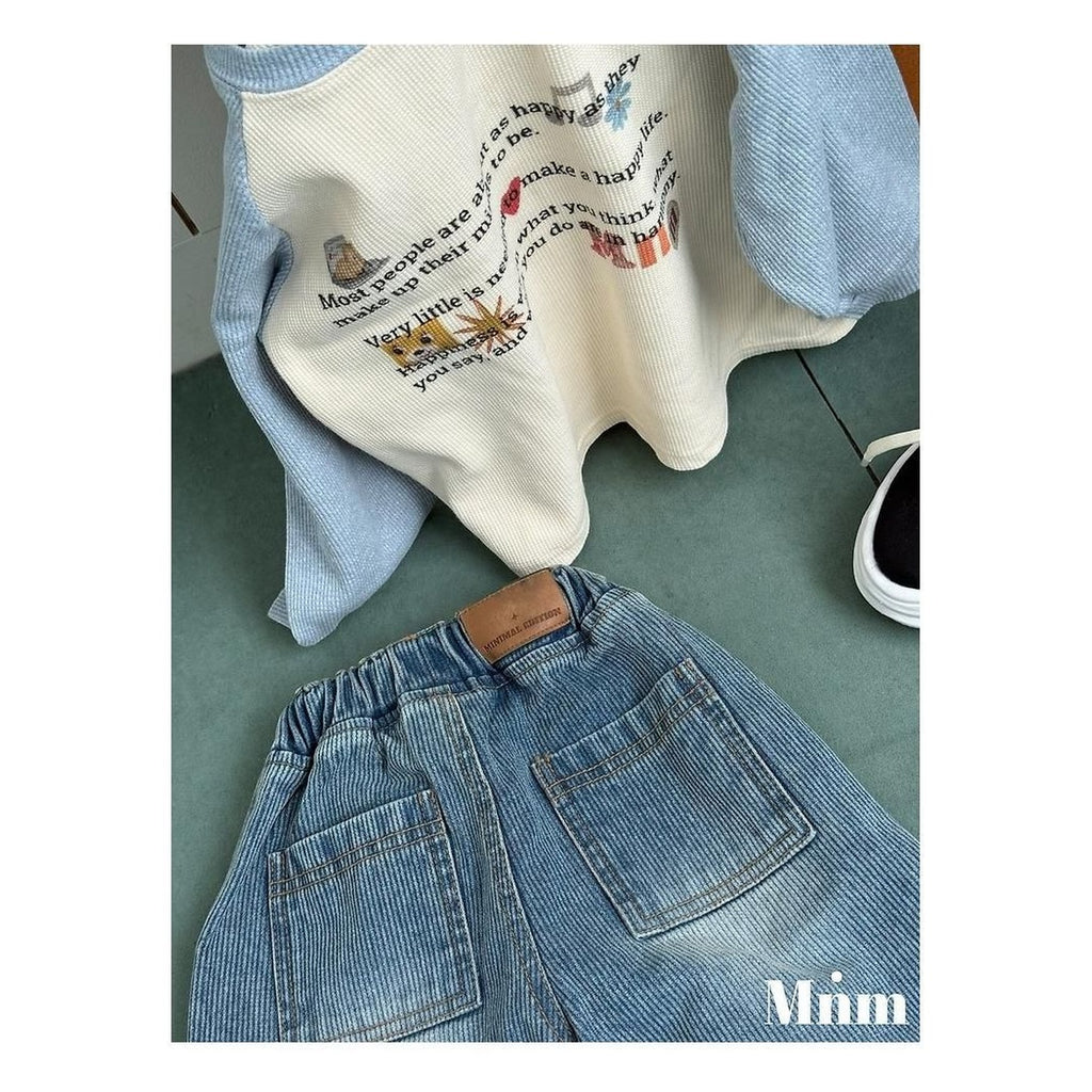 minimal プリンティングラグランTシャツ