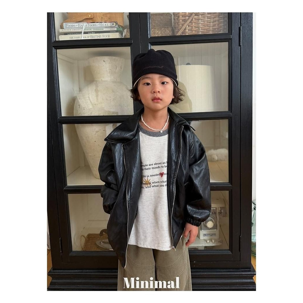 minimal プリンティングラグランTシャツ