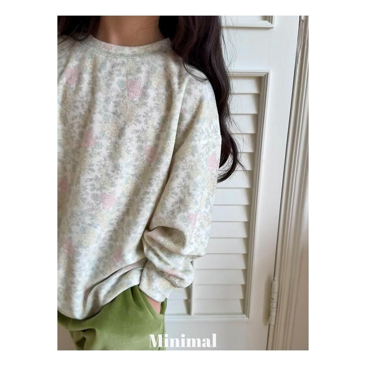 minimal フラワーソフトTシャツ