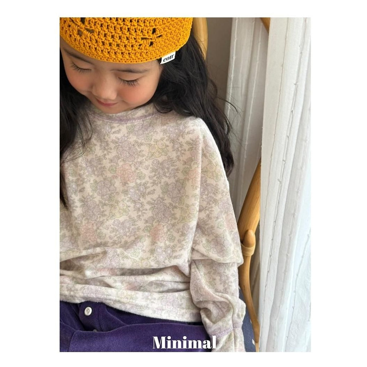 minimal フラワーソフトTシャツ
