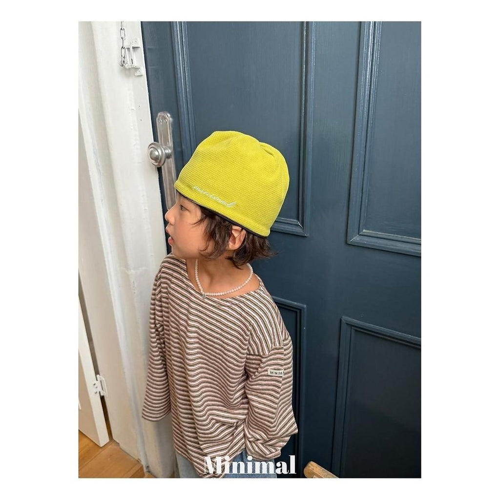 minimal クレヨンストライプTシャツ