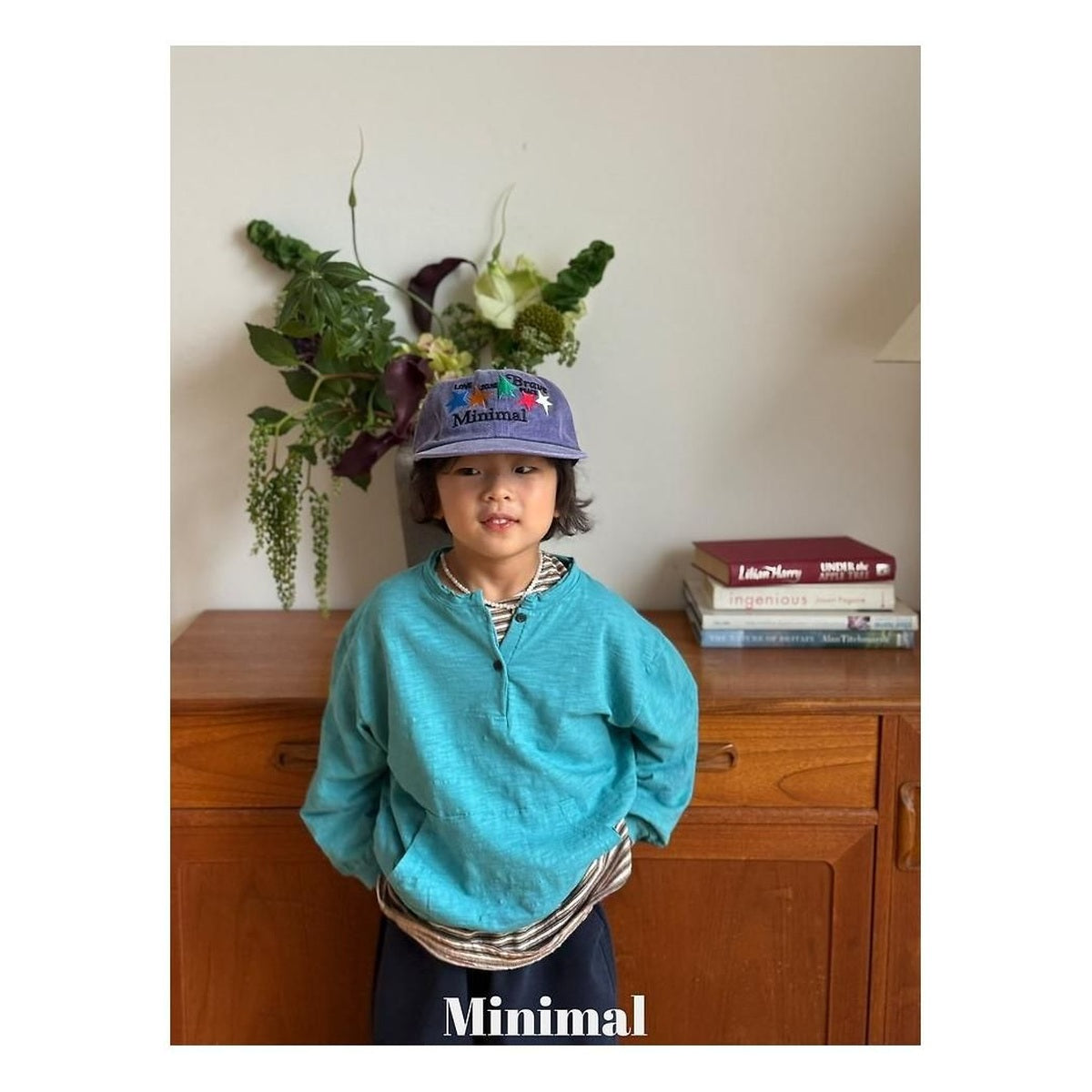 minimal クレヨンストライプTシャツ