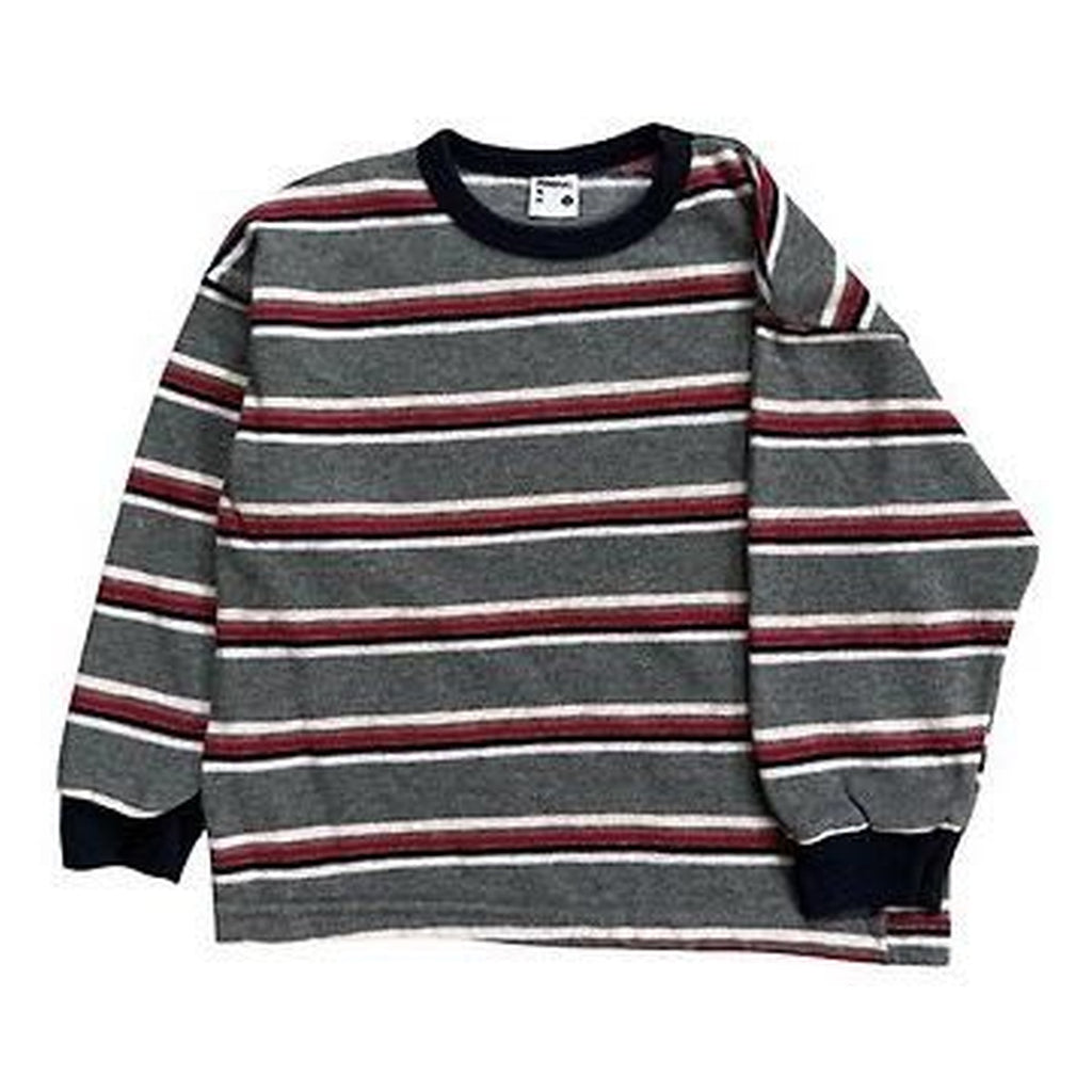 minimal イブ配色ストライプTシャツ