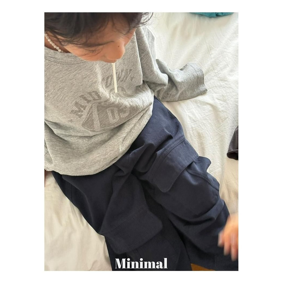 minimal ラグビースラブTシャツ