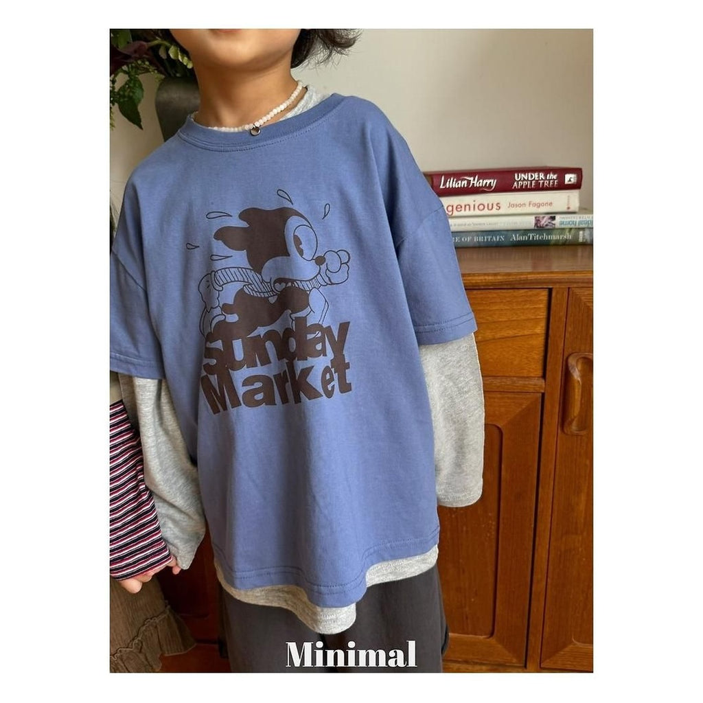 minimal ラグビースラブTシャツ