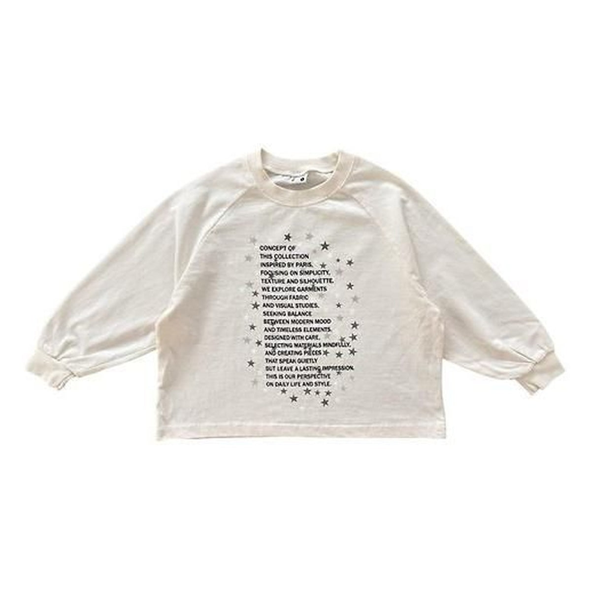 minimal スターレタリングTシャツ