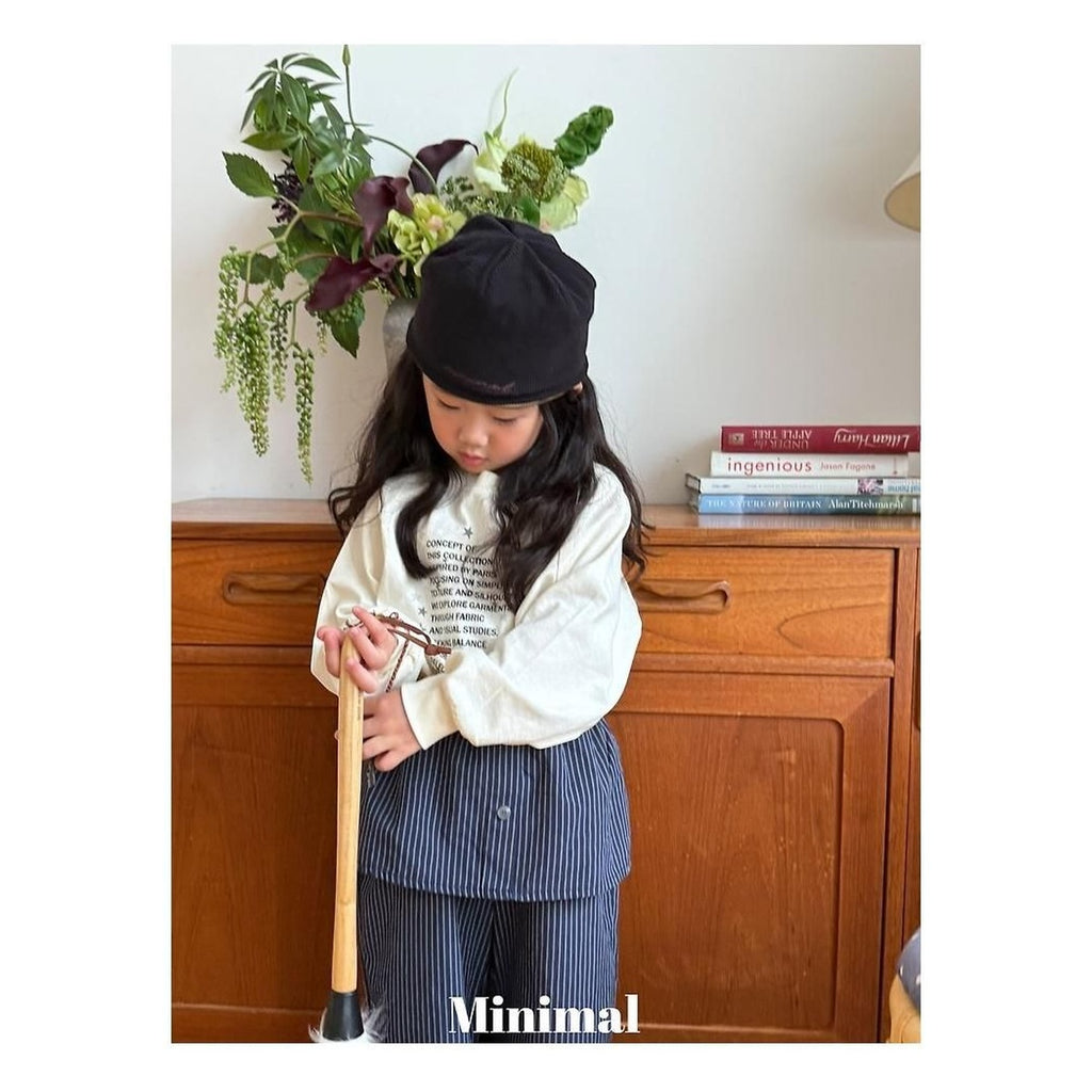 minimal スターレタリングTシャツ