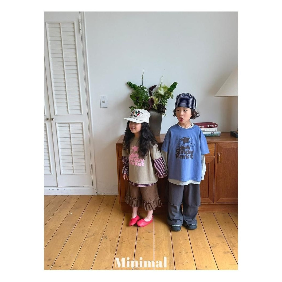 minimal サンデー半袖Tシャツ