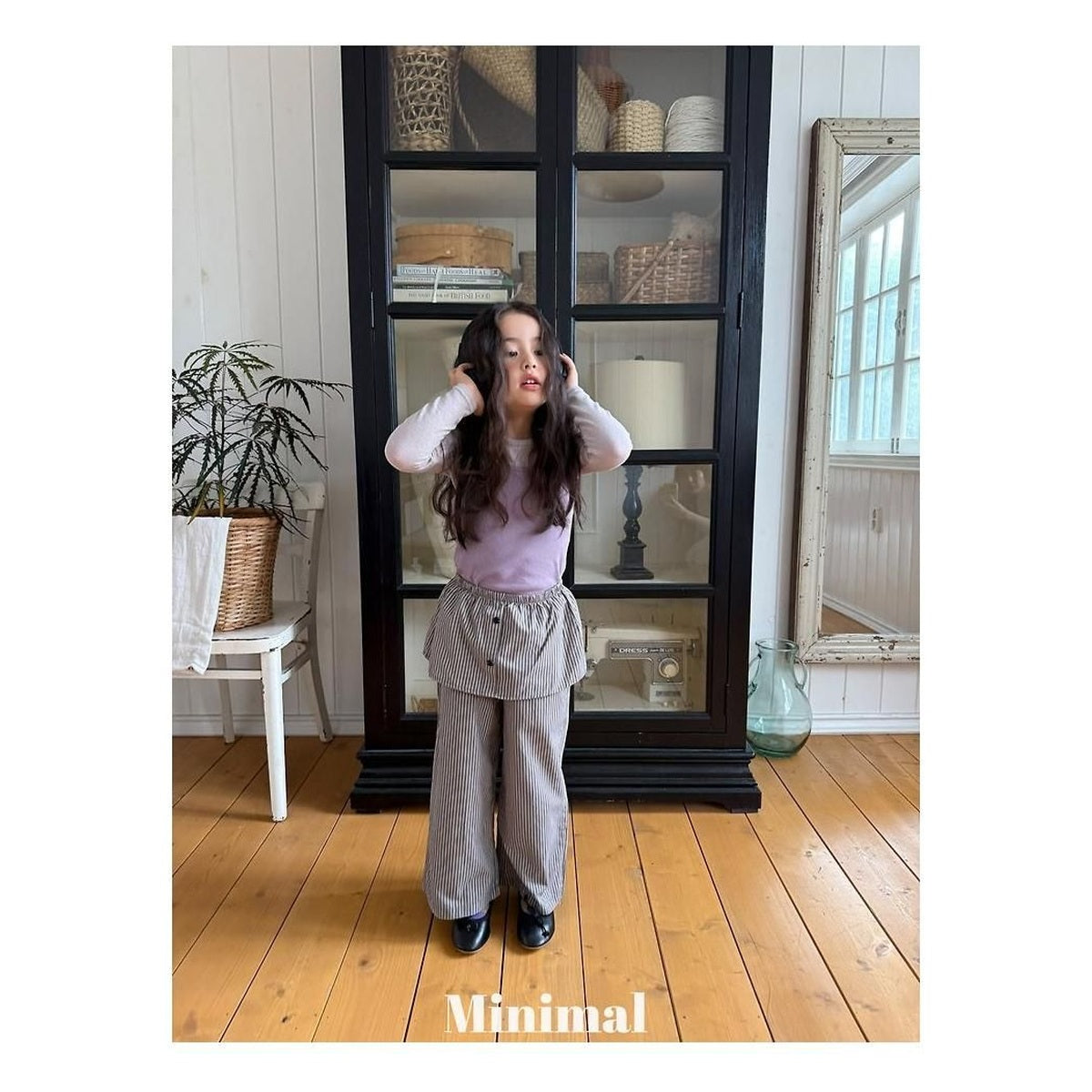 minimal レイスカートパンツ