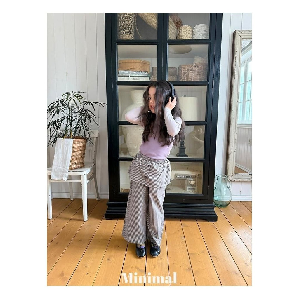 minimal レイスカートパンツ