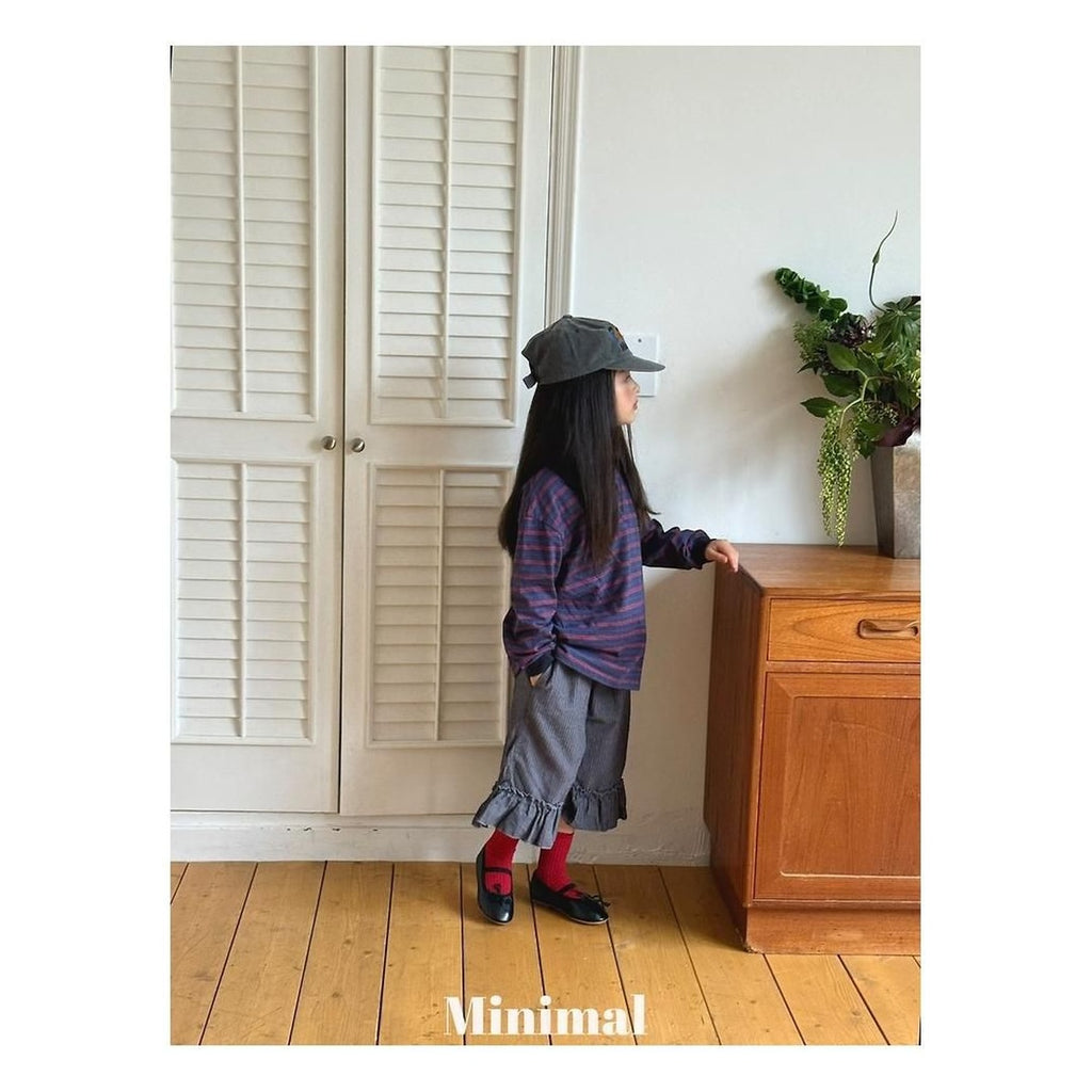 minimal モダールフリルパンツ