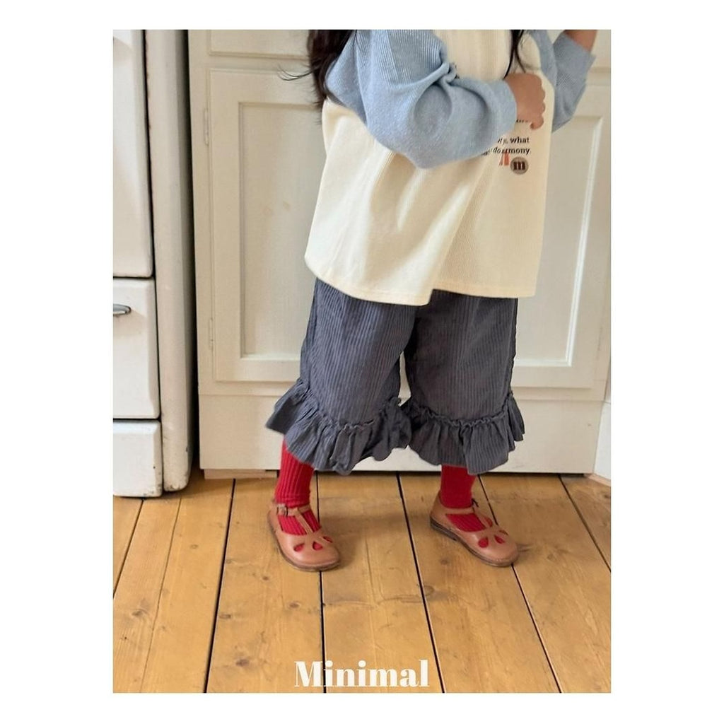 minimal モダールフリルパンツ